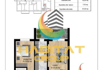 Pallady-Metrou N. Teclu - 2 camere, decomandat, 61.25 mp - 3