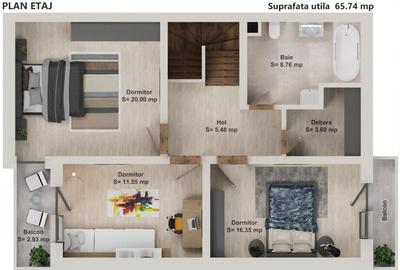 Casa noua 4 camere tip duplex in Sanpetru, Brasov - 3