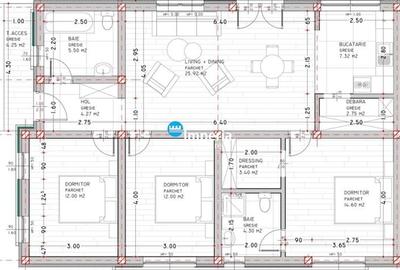 Casa Parter  3 dormitoare, 2 bai, 92 mp utili  Zona Horpaz - 2