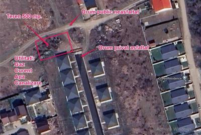REL4000951 De vanzare teren 500 mp toate utilitatile acces la 2 drumuri