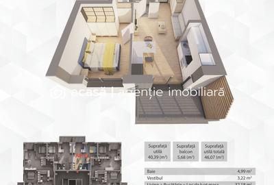 Apartament cu 2 camere decomandat în P-ța Gării - 1