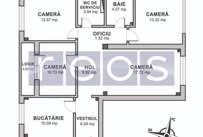 Apartament cu 4 camere decomandat, mobilat în Basarabia - 12