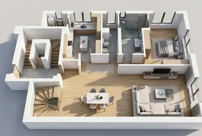 Penthouse cu 6 camere decomandat în Dorobanți - 4