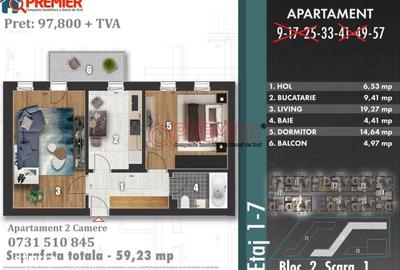 Apartament cu 2 camere decomandat în Metalurgiei - 2
