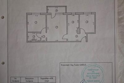 Apartament cu 3 camere semidecomandat în Mihail Kogălniceanu