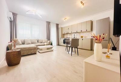 Apartament cu 2 camere semidecomandat, mobilat în Pipera