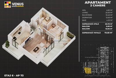 Nou! Apartament deccomandat, 2 camere, 2 balcoane -langa Berceni Arena - 6