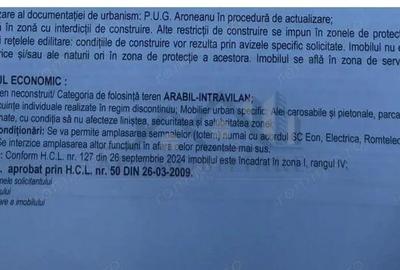 Teren de 652 mp, în Aroneanu - 1