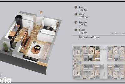 Garsonieră decomandată în Militari - 8