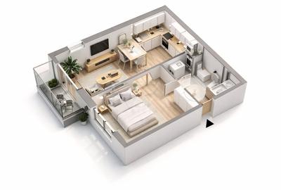 Apartament cu 2 camere decomandat în Universitate - 1