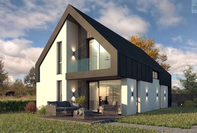 VILA PREMIUM CU ARHITECTURA EXTRAVAGANTA SI CURTE MARE