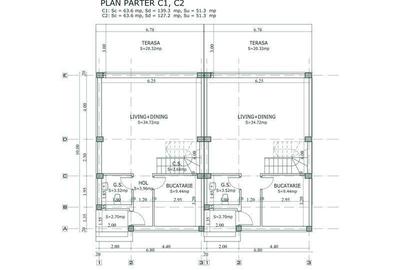 Casă cu 3 camere cu Teren 110 Mp în Central - 8