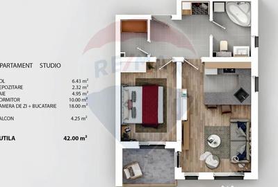 Apartament cu 2 camere semidecomandat în Centură - 4