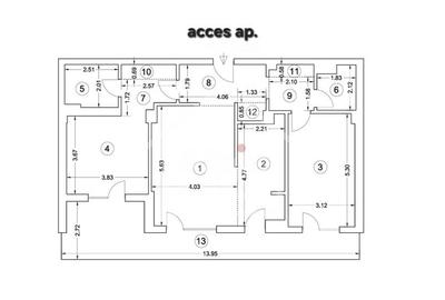 Apartament cu 3 camere decomandat, mobilat în Central - 3