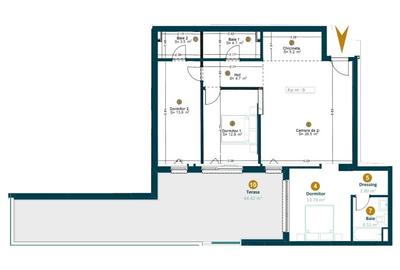 Apartament 4 camere bloc nou zona Intre Lacuri - 3