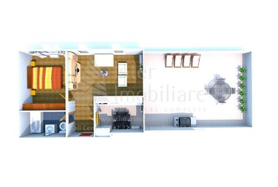 Penthouse cu 2 camere Platou Galata Cod 157246 Penthouse cu 2 camere Platou Galata Cod 157246 - 5