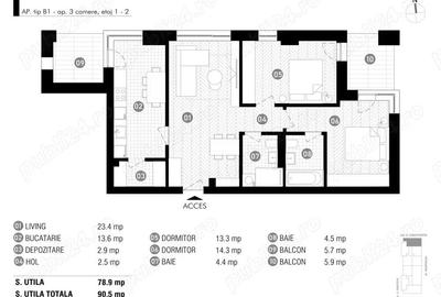 Apartament cu 3 camere decomandat în Aviației - 3