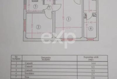 Apartament cu 3 camere semidecomandat în Teiul Doamnei - 5