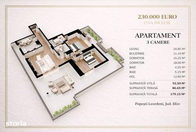 Apartament cu 3 camere în Central - 2