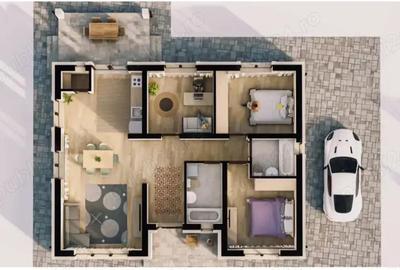 Zona str. Nucului CASA NOUA pe parter, teren 500 mp Zona str. Nucului CASA NOUA pe parter, teren 500 mp - 4