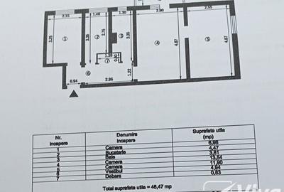 Apartament cu 3 camere semidecomandat, mobilat în Alexandru cel Bun - 2
