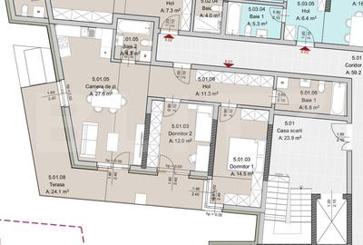 Apartament cu 3 camere semidecomandat în Semicentral - 2