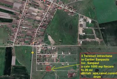 Terenuri intravilane 1000 mp Sanpaul fs.20 ml cu utilitati 39500 euro - 9