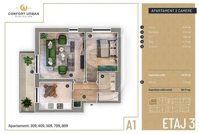 Oferta apartament 2 camere, zona Rahova-Pucheni, Sector 5, Comision 0% - 5
