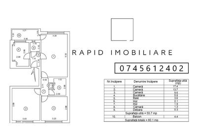 Apartament cu 3 camere semidecomandat în Port - 1