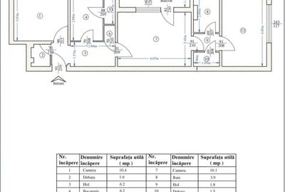 Etaj 1-Tatarasi Dispecer-3 Camere Semidecomandat 68mp-bloc fara risc - 2