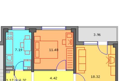 Metrou - Dristor - De Vânzare - Apartament 2 Camere – 54 mp - Bloc Reabilitat - 1