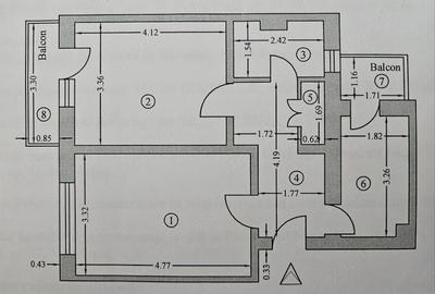 Apartament cu 2 camere decomandat în Negru Vodă - 8