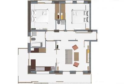 Apartament 3 camere cu terasa spatioasa, ansamblu nou - 6