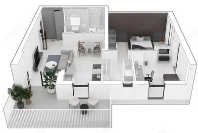 Apartament cu 3 camere decomandat în Mehala