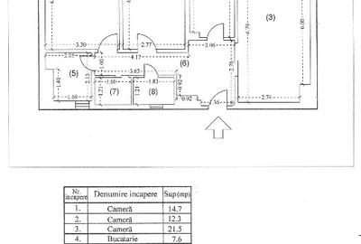Apartament cu 3 camere decomandat în Unirii - 6