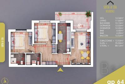 Apartament 3 camere Pallady Titan, Metrou N Teclu 10 min