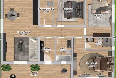 Casă cu 4 camere cu Teren 500 Mp în Sânpetru - 13