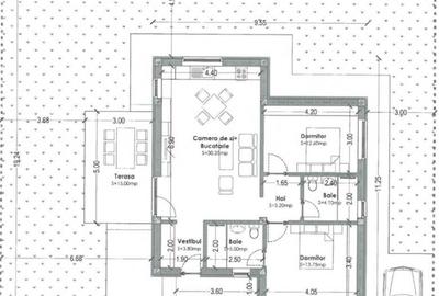 Casă cu 3 camere cu Teren 370 Mp în Berceni
