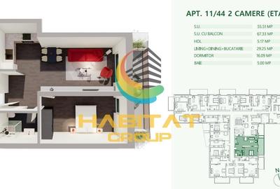 Apartament cu 2 camere decomandat, mobilat în Mihai Bravu - 6