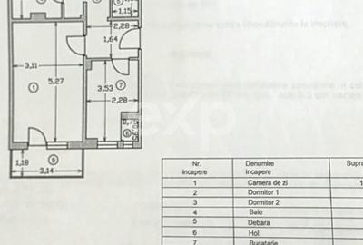 Apartament cu 3 camere decomandat în Eremia - 7