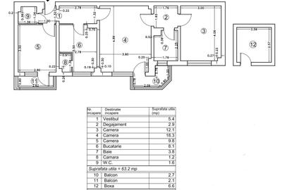 Dorobanti – Beller, apartament 3 camere, etaj 1, bloc 1984, boxa la subsol - 4