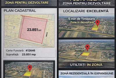 Teren Construcții extravilan de 23851 mp, în Giroc - 2