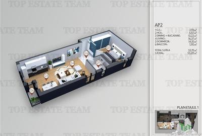 Apartament 2 camere de vanzare in zona Obor