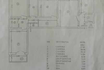 Apartament cu 4 camere semidecomandat în Titan - 1