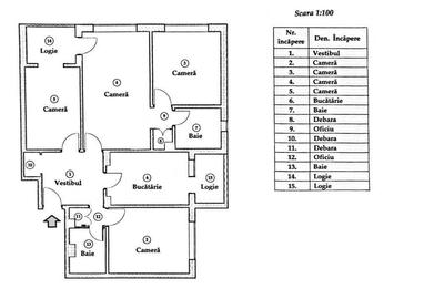 Apartament cu 4 camere, mobilat în Rahova