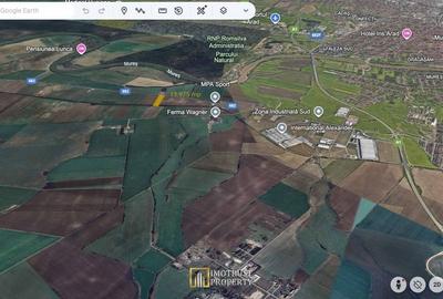 Teren industrial 13.975 mp - Zona Industrială Sud Arad, acces rapid A1 - 2