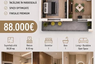 Apartament cu 2 camere în Sânpetru - 1