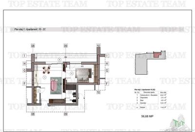 Apartament 2 camere bloc nou metrou 1 Decembrie 1918