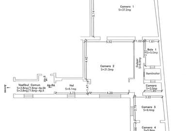 Apartament de vanzare, cu 3 camere, 107 mp, zona centrala - 9