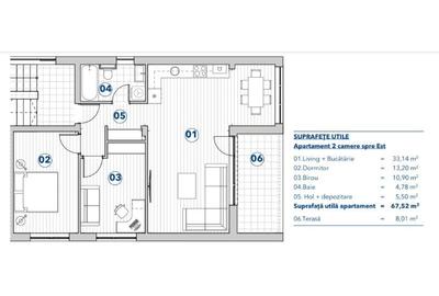 Apartament cu 3 camere decomandat în Rediu - 8